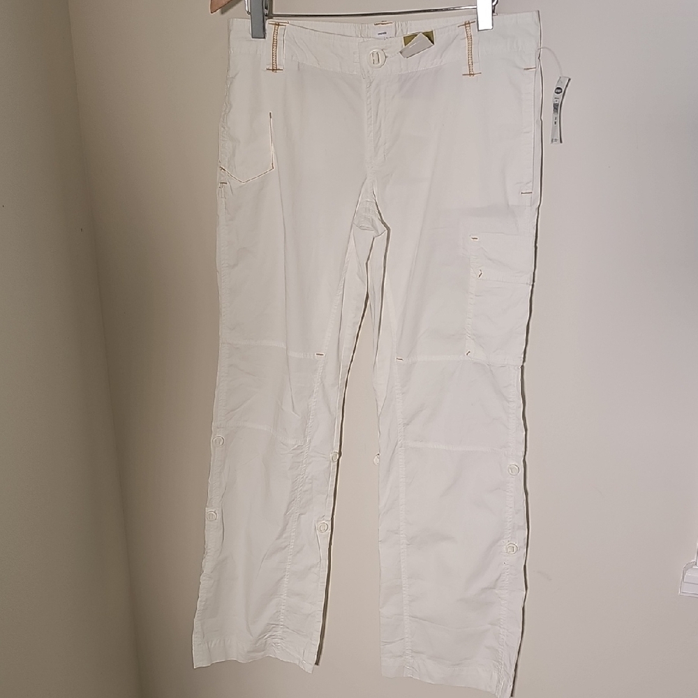 White‎ Cargo Pants Low Rise Stretch Size 10. NWT. by Old Navy.